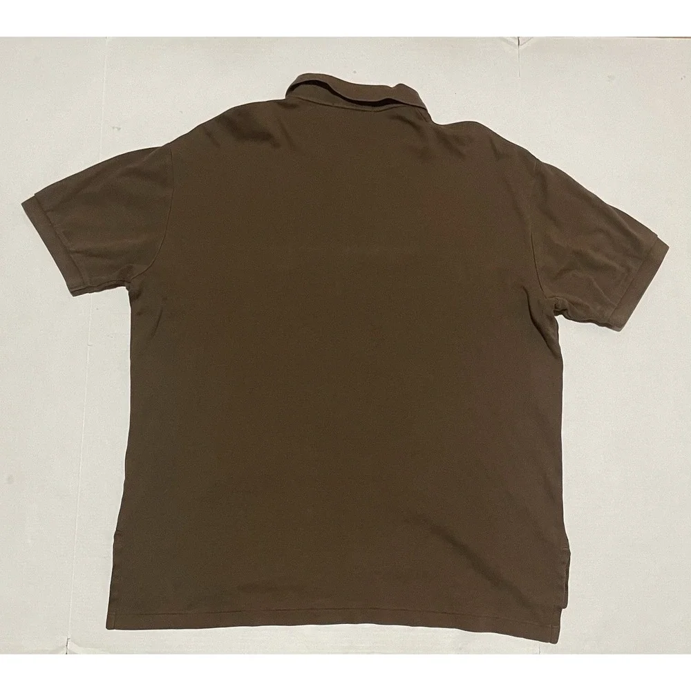 Lot Of 2 Polo Ralph Lauren Shirt Mens Large Purple‎ Brown Vintage Logo Golf